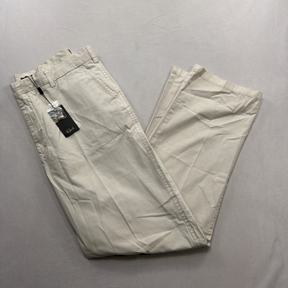 Rails Pants Garrett Straight Leg Chino Stone Beige Mens 36 NWT